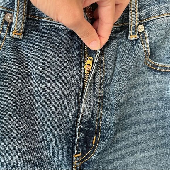 Etica Anthropologie Anya High Rise Modern Flare Jean Raw hem Northport sz 29 NWT - Picture 9 of 15